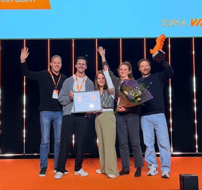 SER team wint DDMA award op het podium